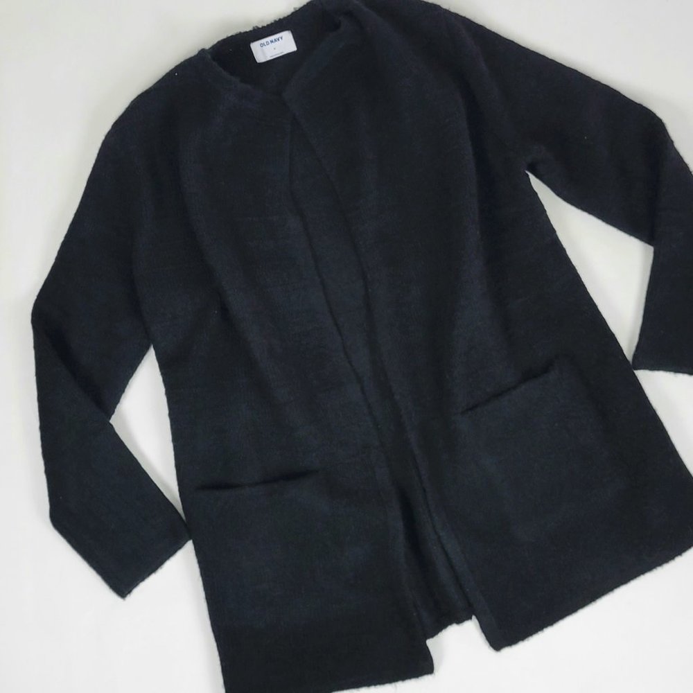 Old Navy Black Heavyweight Cardigan